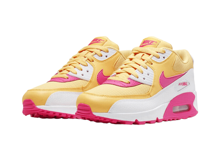 נעלי נייק-NIKE AIR MAX 90 Pink Yellow 