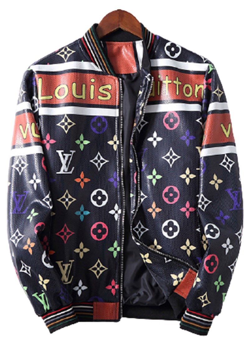 Louis Vuitton x Nigo Crazy Mix Leather Denim Blouson Black  FW21 Mens  US